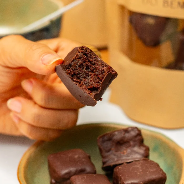 Brownie bites, fotografia oficial da Padoca do Bem